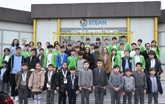  Leyla Aliyeva and Alena Aliyeva  visited the Guba STEAM Center in Quba.
