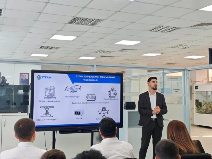  Sabirabad STEAM Mərkəzinin və Sabirabad regional “ASAN xidmət” mərkəzinin birgə təşkilatçılığı ilə “Texnologiyanın inkişafı, innovativ qurğuların öyrənilməsi və tətbiqi sahələri” mövzusunda tədbir həyata keçirilib